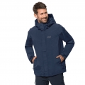 Jack Wolfskin Hiking All-Season Jacket Three Peaks (waterproof) indigo blue Men